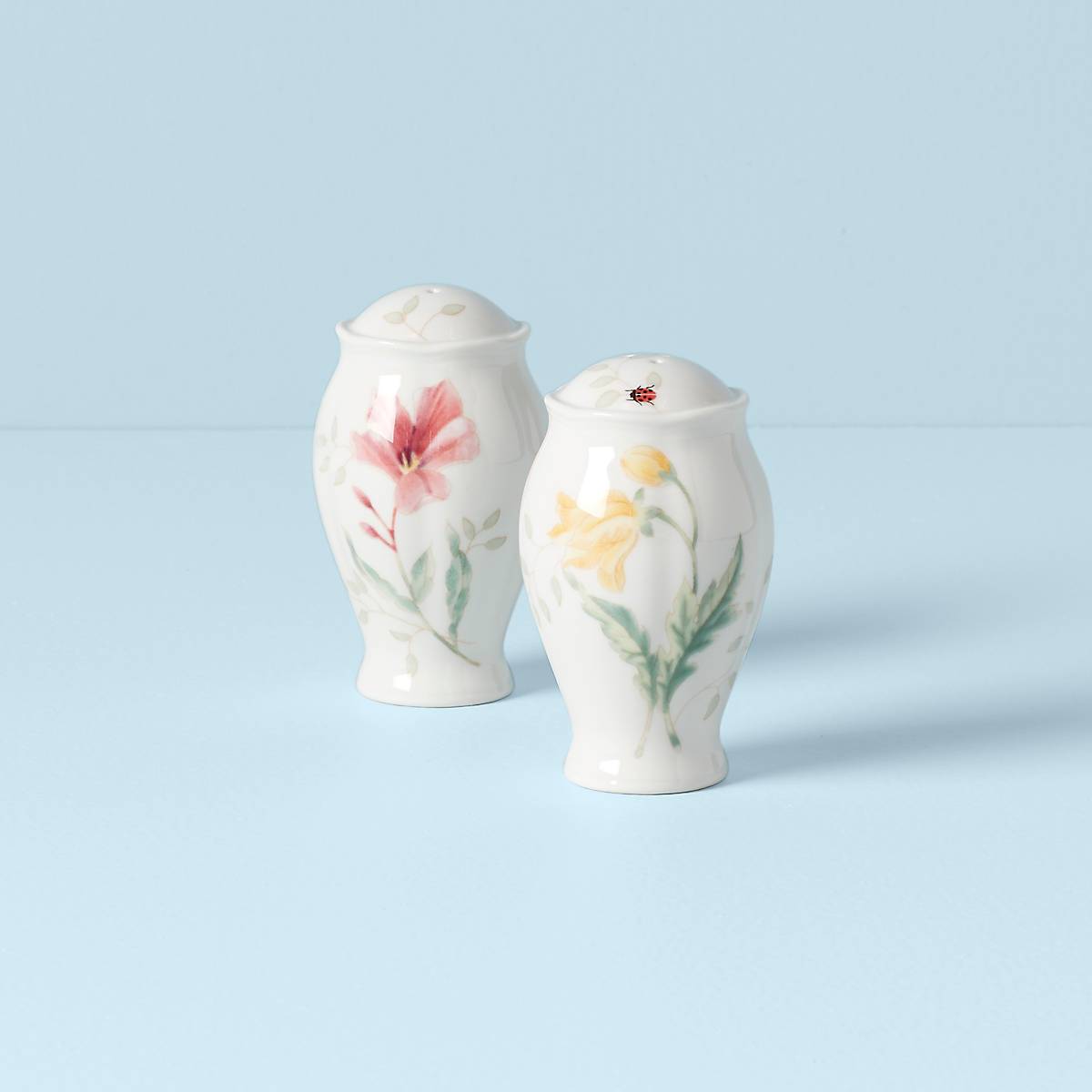 Butterfly Meadow Salt and Pepper Shakers Set - Elegant Glass Spice Dispenser for Dining Table, Kitchen, and Restaurant Use