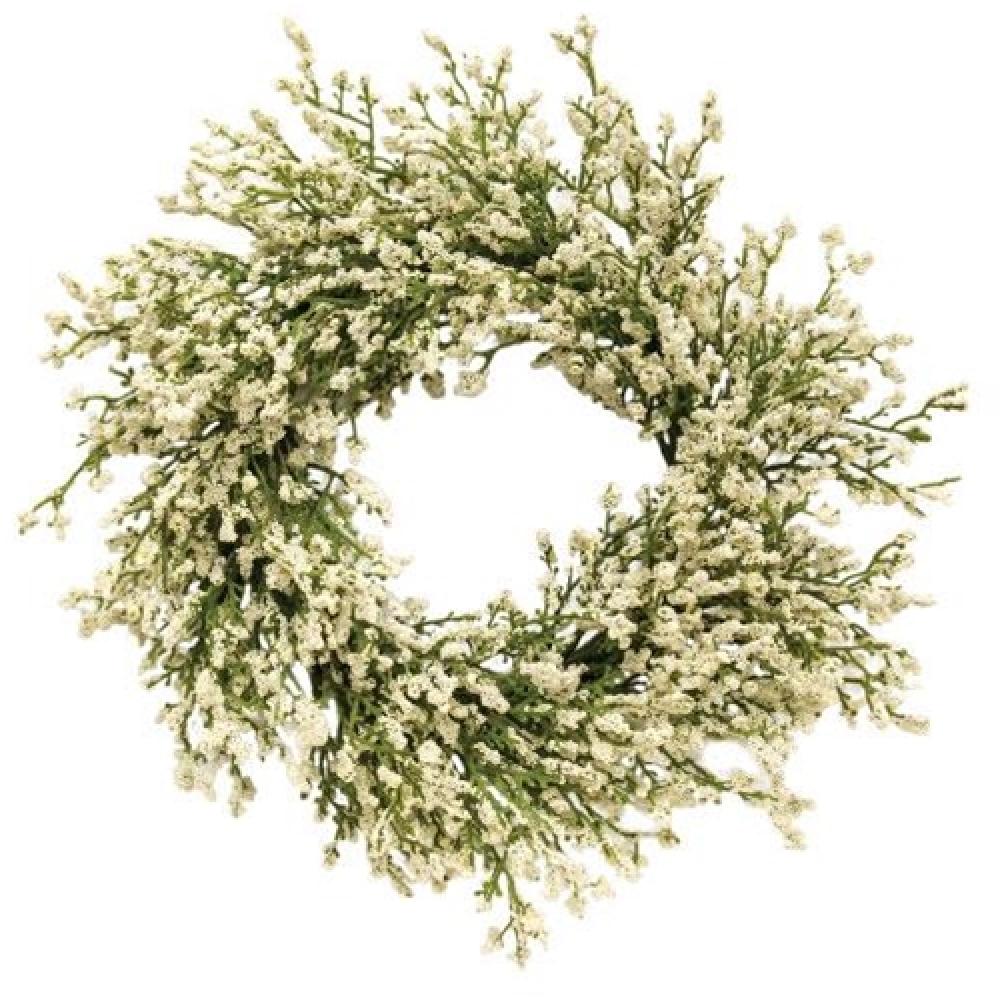 Array Astilbe Candle Ring - Set of 6 or 12 Cream-Colored Floral Candle Holders for Wedding Centerpieces, Table Decor, and Home Decoration