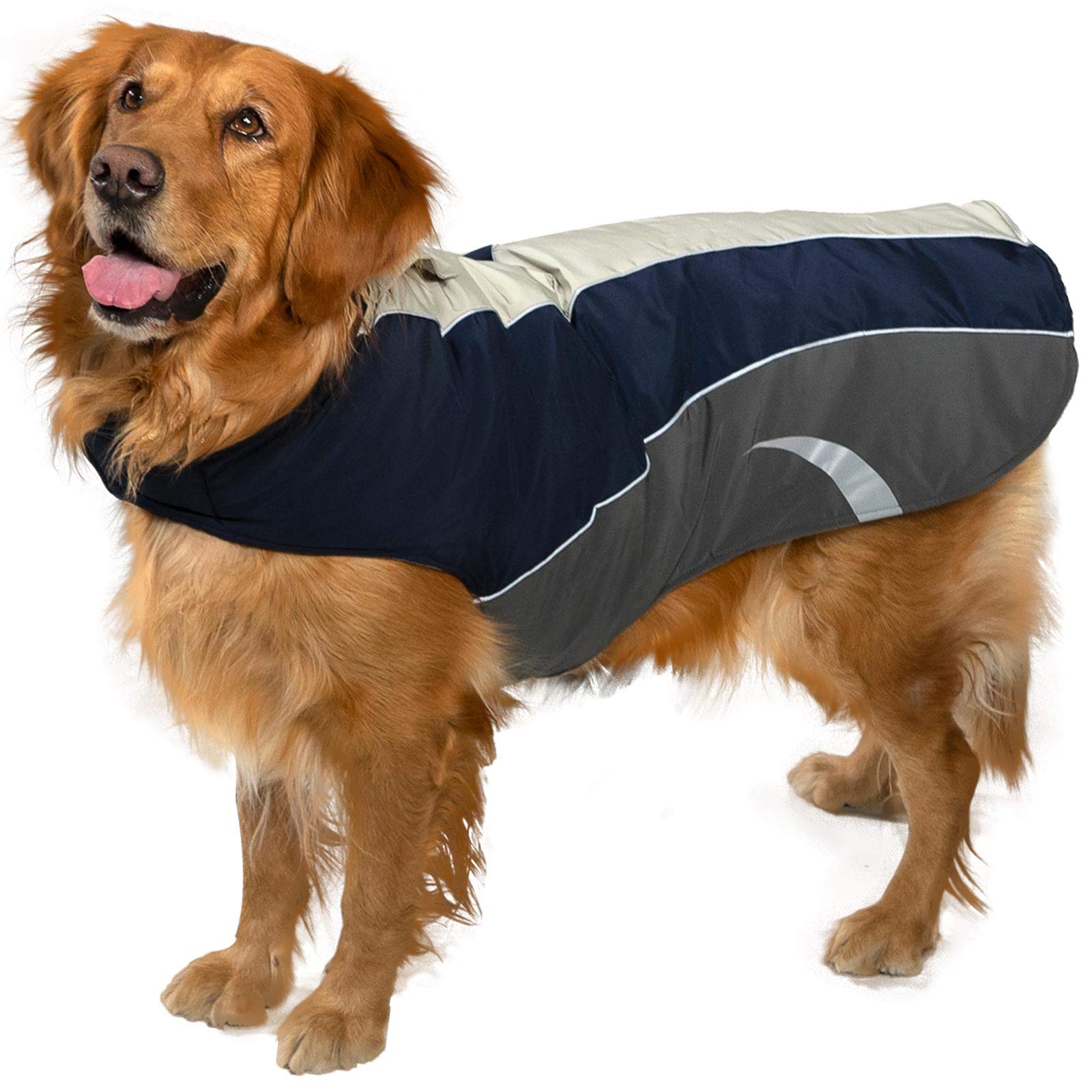 KingCamp Medium to Large Dog Winter Coat - Waterproof, Reflective, and Easy to Wear Vest for Cold Weather | Perfect for Outdoor Walks, Hiking, and Snowy Adventures
