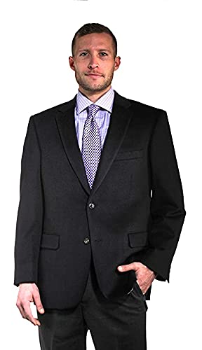 Premium Navy Blue Cashmere Sport Coat for Men - Soft & Luxurious Slim Fit Blazer - Perfect for Business, Weddings & Formal Events
