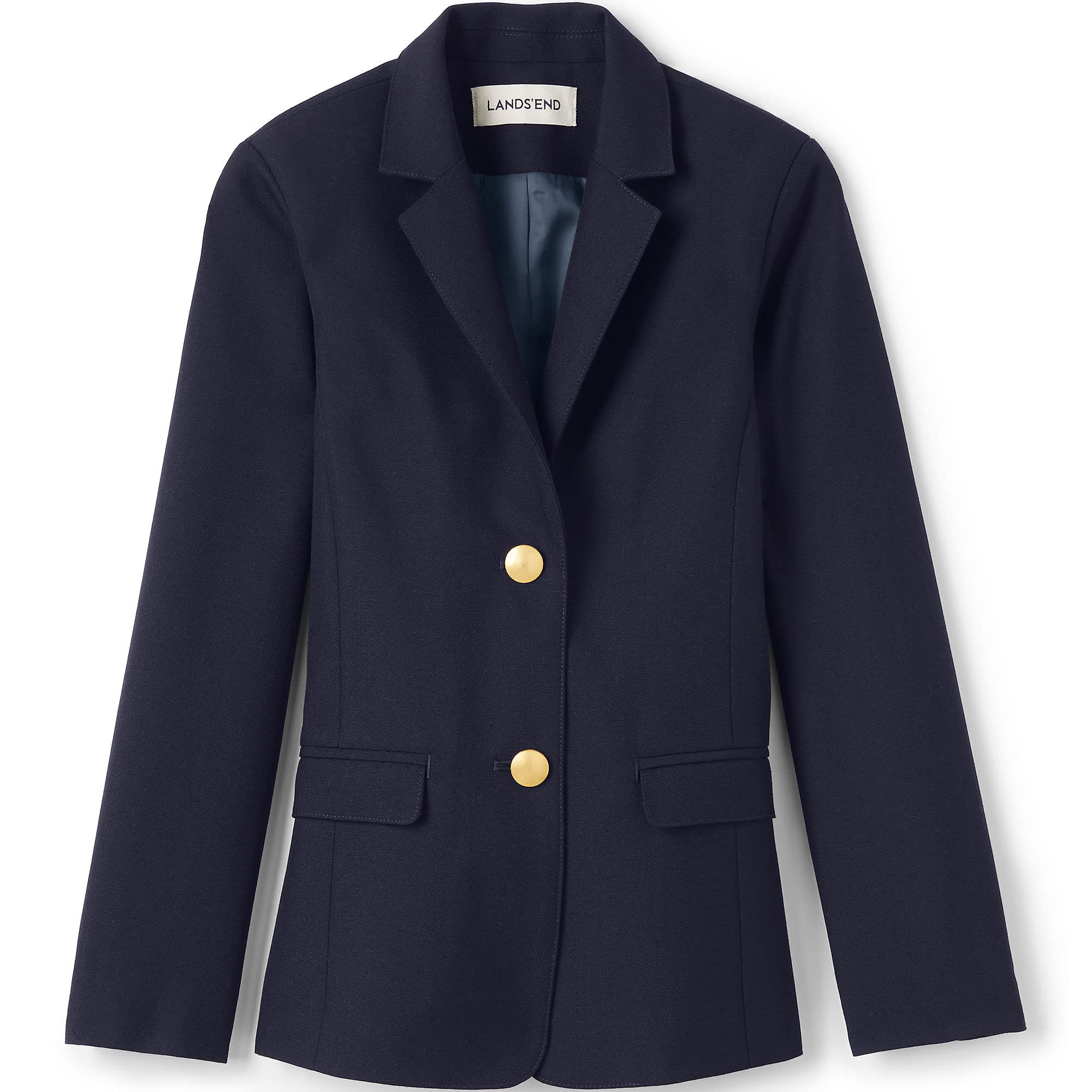 Lands' End Girls' Hopsack Blazer for School Uniforms | Classic Fit, Durable & Comfortable | Perfect for School, Dress Codes & Formal Occasions