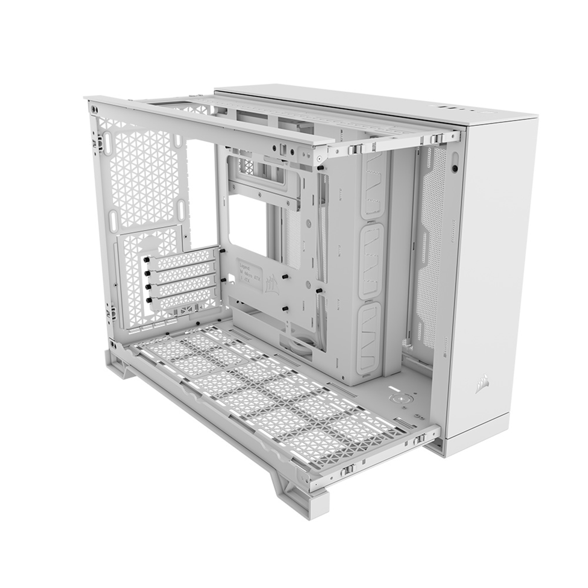Corsair 2500X Mid Tower PC Case - Tempered Glass Side Panel, White | Perfect for Gaming Rigs & High-Performance Builds