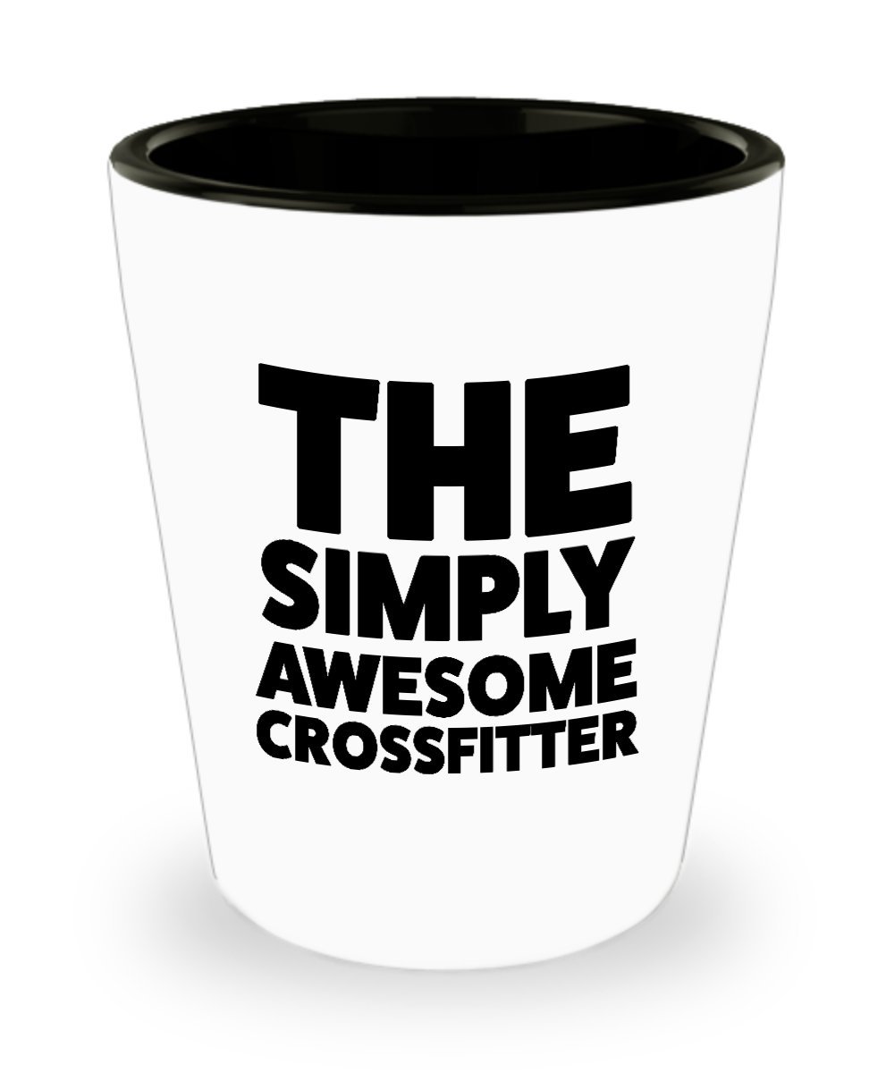 CrossFit Shot Glass - Funny Gifts for CrossFit Enthusiasts | Perfect for Father's Day, Mother's Day & Birthdays | Ideal for Post-Workout Celebrations & Gym Themed Parties