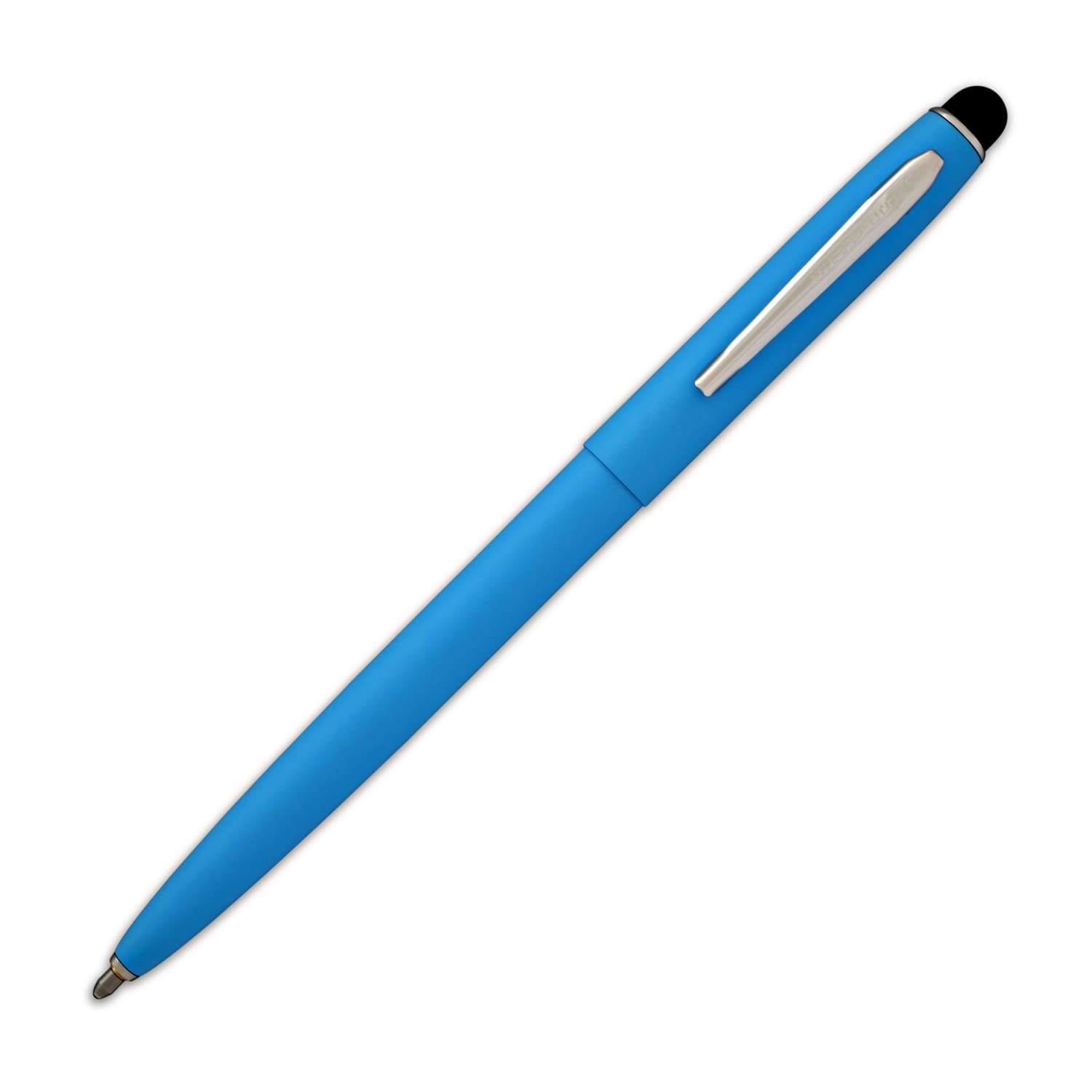 Fisher Space Pen Cap-O-Matic Matte Blue Ballpoint Pen with Stylus - Premium Powder Coated Writing Tool for Office, Travel & Outdoor Adventures