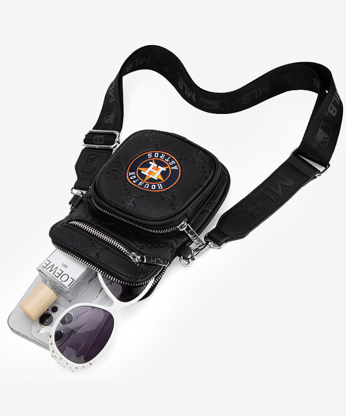 Houston Astros MLB Mini Crossbody Purse for Women - Stylish Baseball Fan Bag for Game Day, Travel & Everyday Use