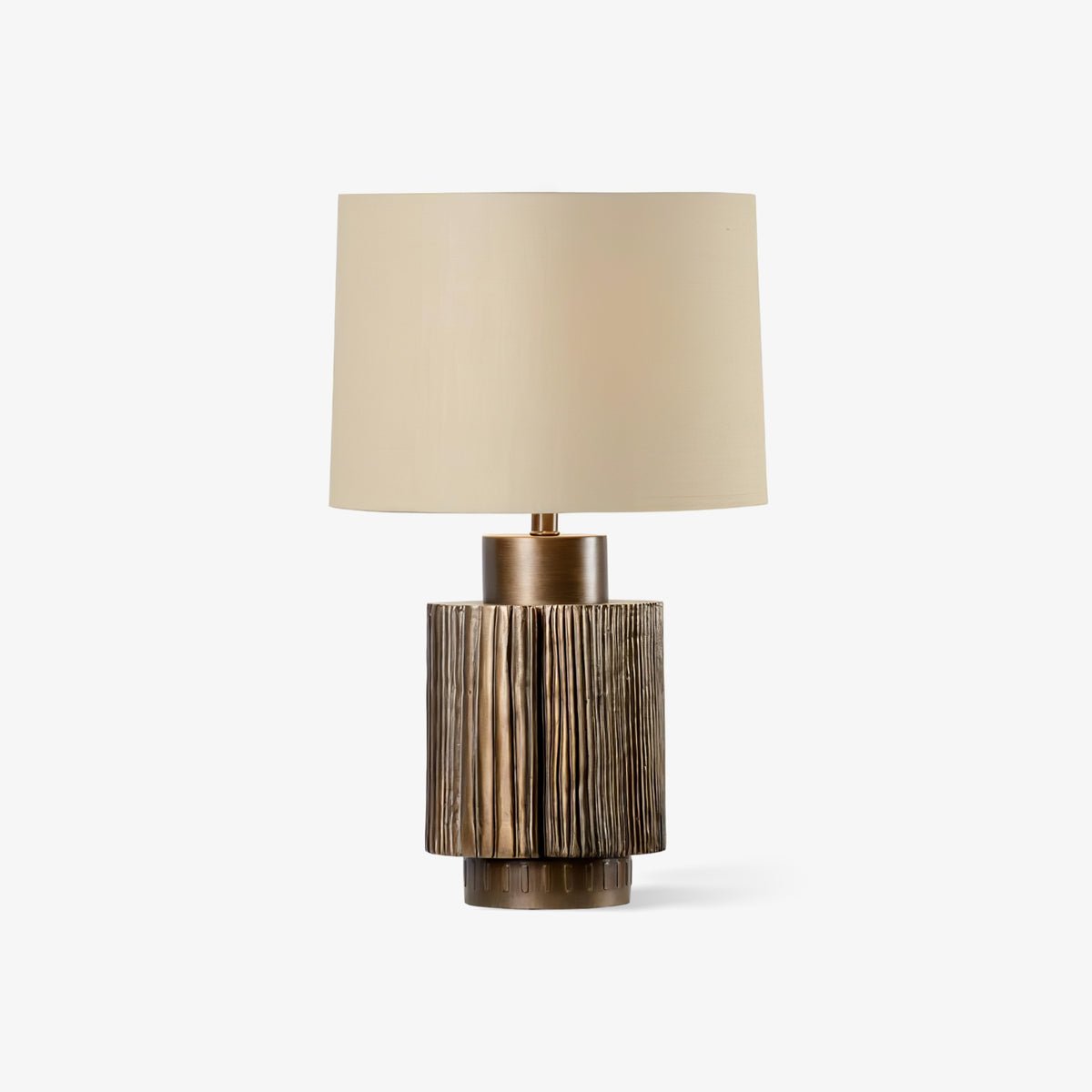 Vintage Groove Table Lamp - Classic Decorative Lighting for Living Room, Bedroom & Office - Perfect for Home Decor & Ambience
