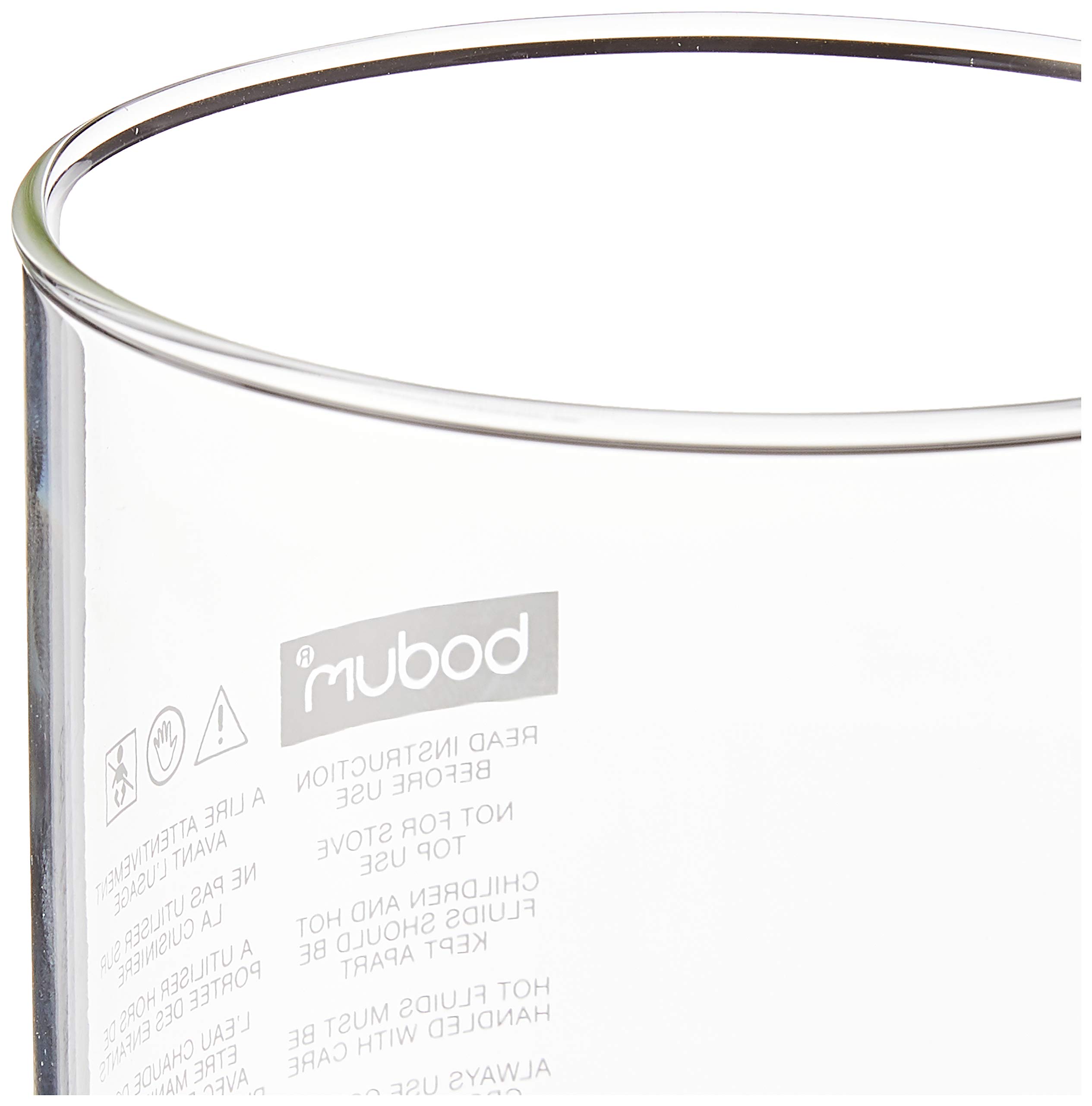Bodum Chambord 34 Oz Clear French Press Coffee Maker with Locking Lid - Perfect for Home, Office & Camping Brewing