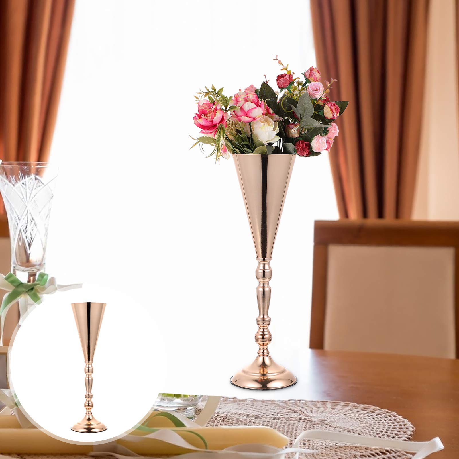 PRETYZOOM Elegant Wedding Vase Set - Floral Arrangement Centerpiece for Banquets, Ceremonies & Home Decor - Perfect for Wedding Receptions, Table Decorations and Special Events