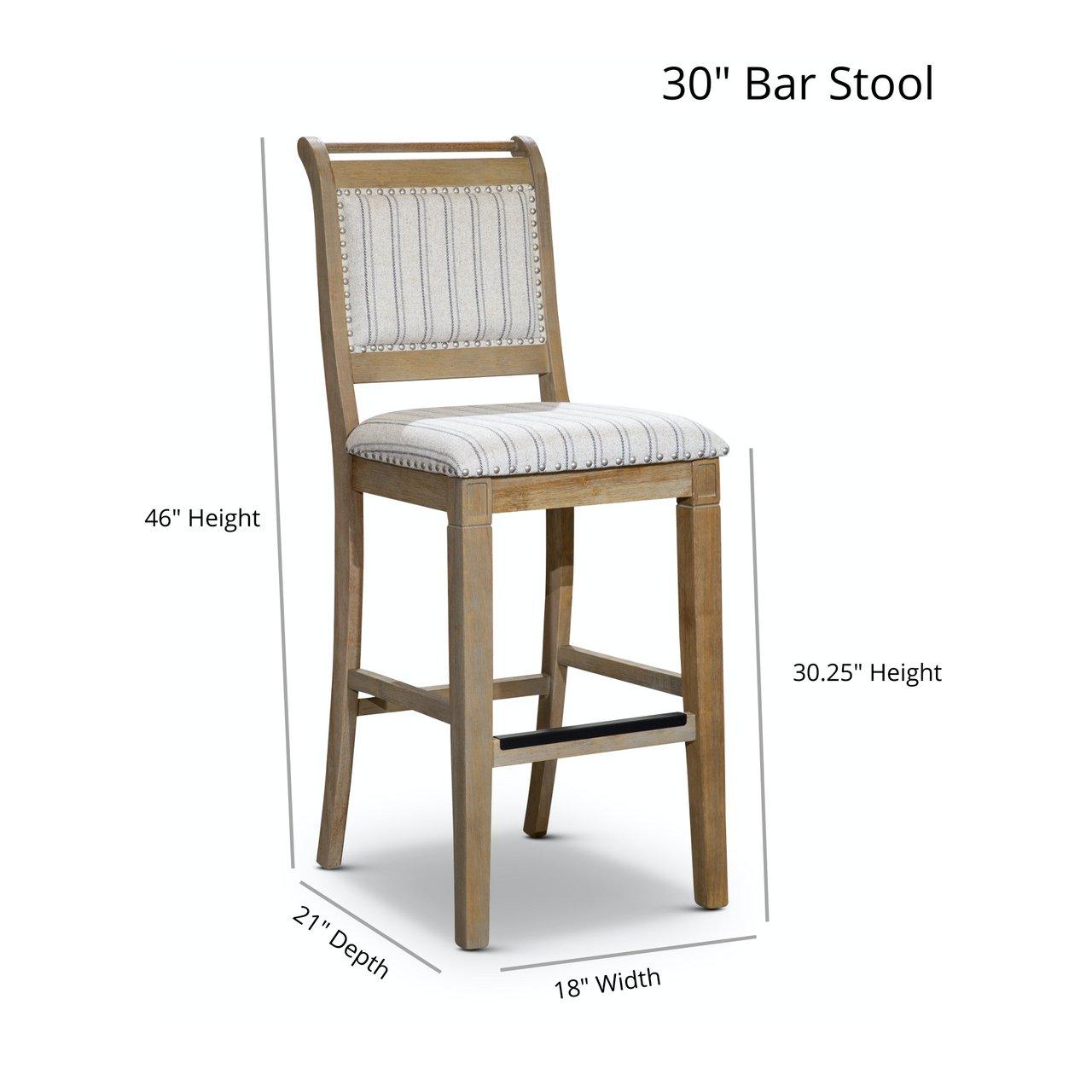 Centennial 30-Inch Bar Stool & 24-Inch Counter Stool Set - Modern Kitchen & Dining Room Furniture for Home, Bar, Restaurant & Cafe Use