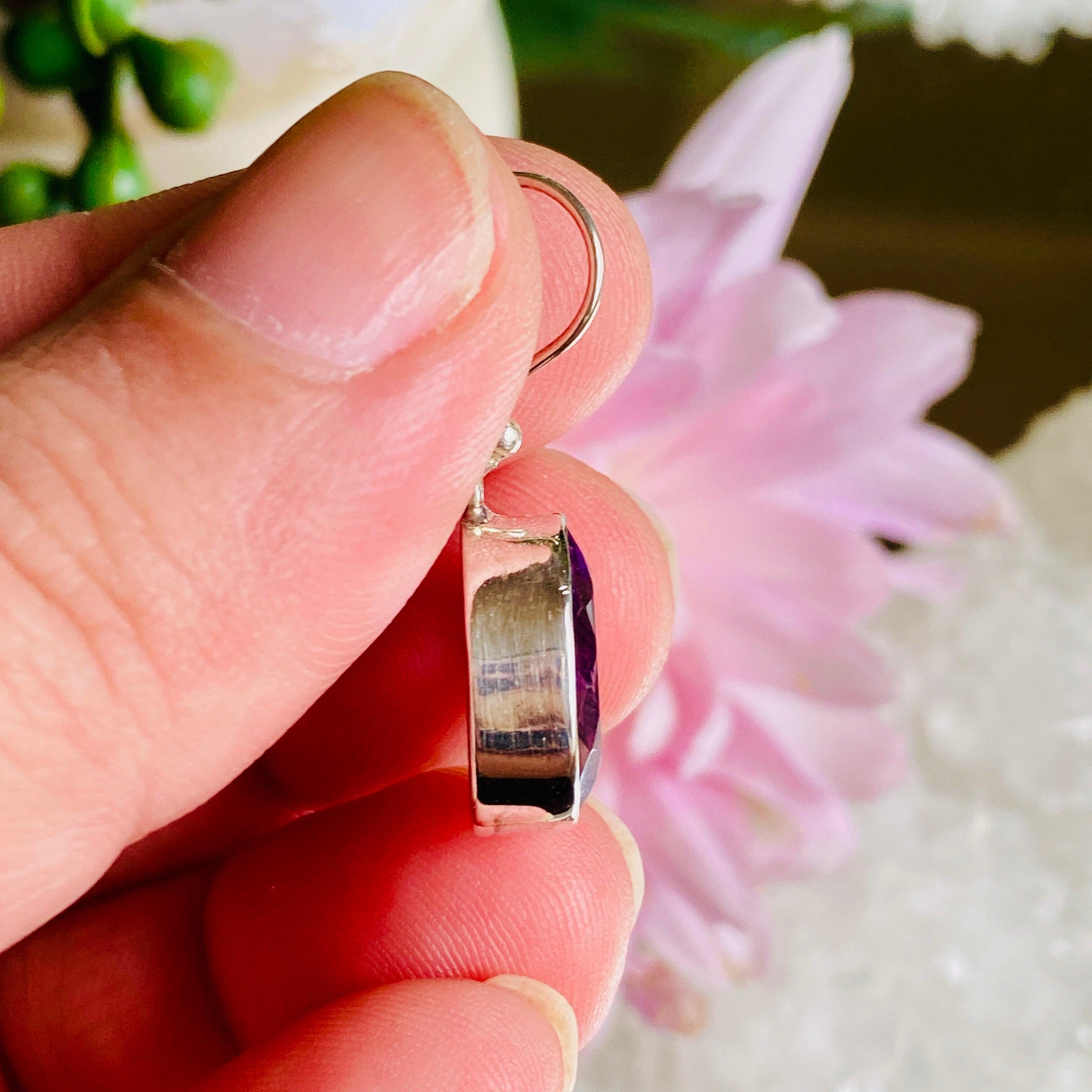 Natural Amethyst Faceted Oval Earrings for Women - Elegant Purple Gemstone Jewelry Gift for Birthday, Anniversary & Special Occasions