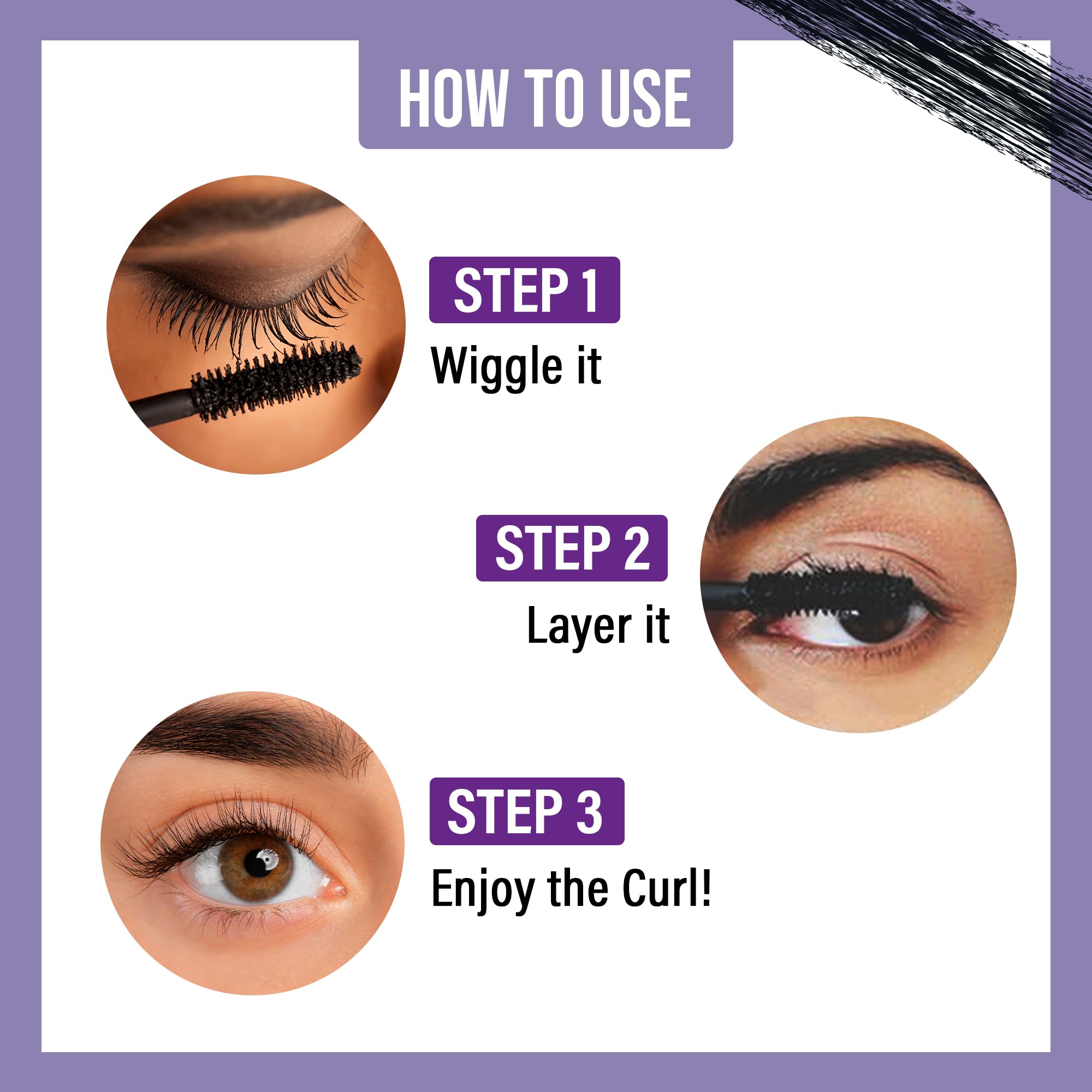 Hilary Rhoda Extreme Lashes Mascara - Volumizing & Lengthening Waterproof Mascara, 12ml | Clump-Free, Smudge-Proof & Long Lasting Formula | Perfect for Daily Wear, Special Occasions & Active Lifestyles