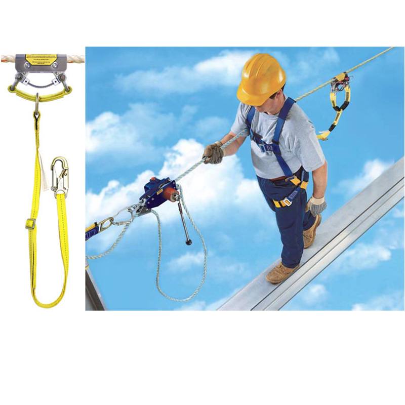 MIO Bi-Directional Rope Grabs for Single Span Lifeline System - Fall Protection Equipment for Construction & Roofing Safety | OSHA Compliant Safety Gear for Workers at Heights