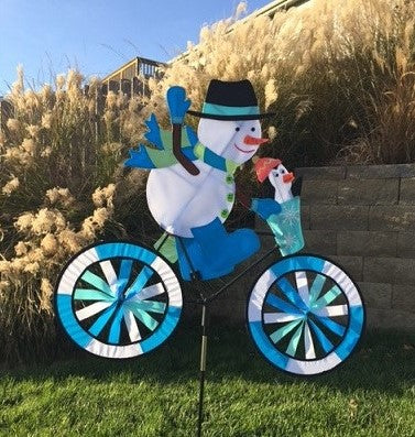 20-inch Bike Spinner - Durable Indoor Cycling Exercise Bike with Snowman Design for Home Gym & Cardio Workouts | Perfect for Winter Fitness & Holiday Decor