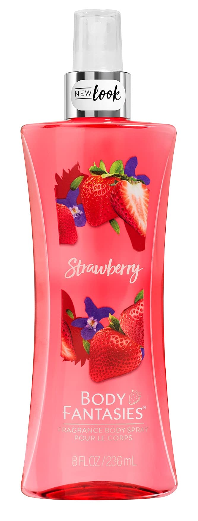 Body Fantasies Strawberry Fragrance Body Mist for Women & Girls - 8oz Long Lasting Perfume Spray, Alcohol-Free Fruity Scent - Perfect for Daily Use, Gym, Office & Date Nights
