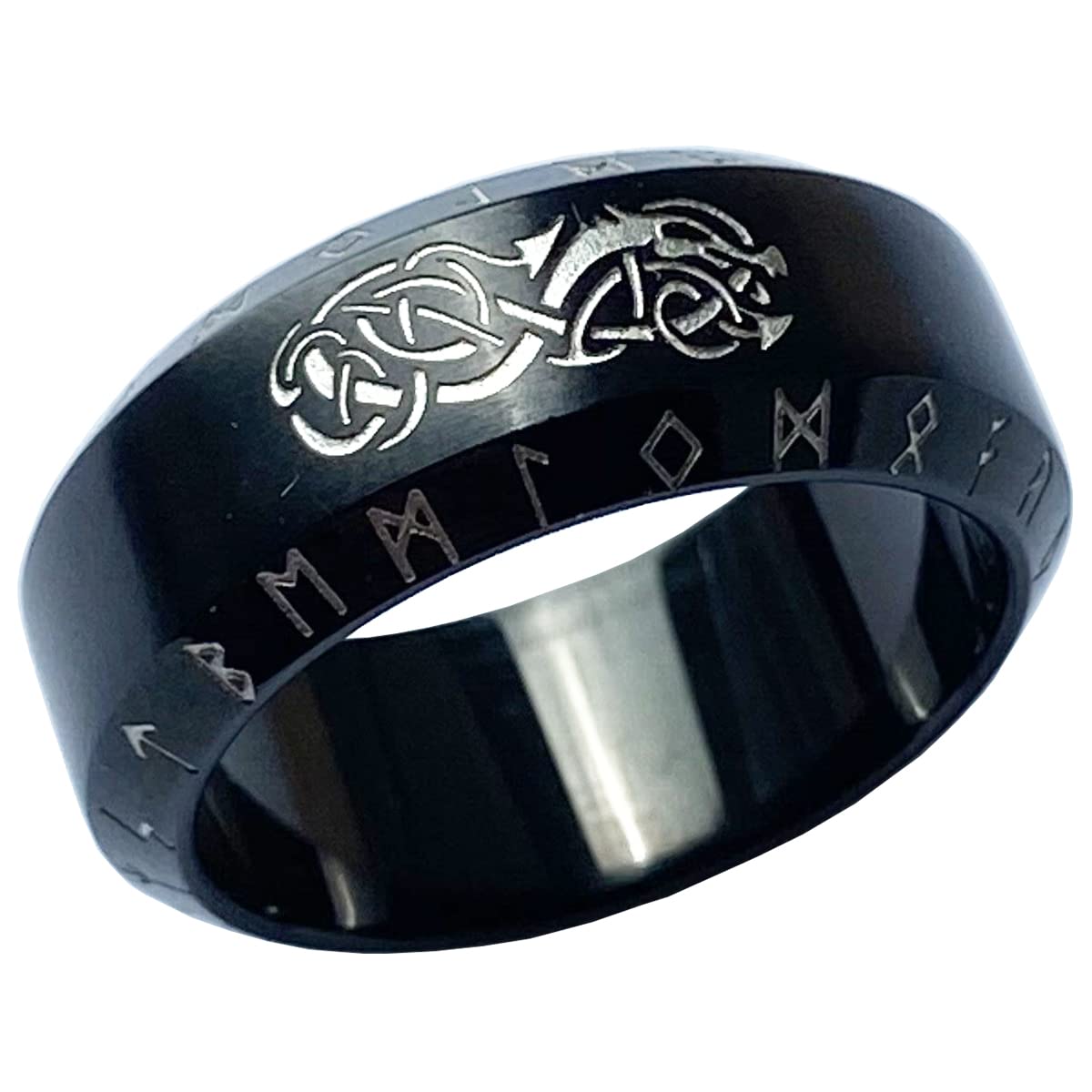 Elder Futhark Viking Ring - Norse Alphabet Rune Jewelry for Men & Women | Perfect for LARP, Cosplay, and Norse Mythology Enthusiasts