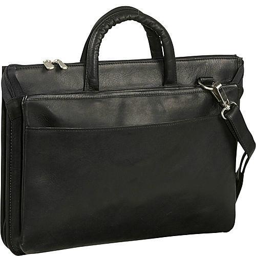 Premium Genuine Leather Expandable Briefcase for Business Professionals - Stylish & Durable Laptop Bag for Office, Travel, and Work Commute