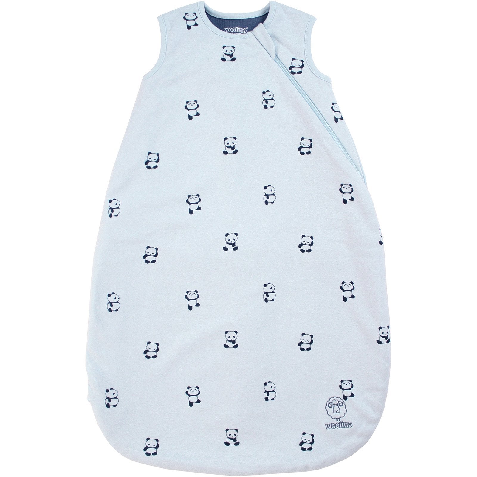 4 Season Baby Sleeping Bag - Soft Merino Wool & Organic Cotton - Cute Panda Design - Perfect for Nursery, Travel & Outdoor Adventures