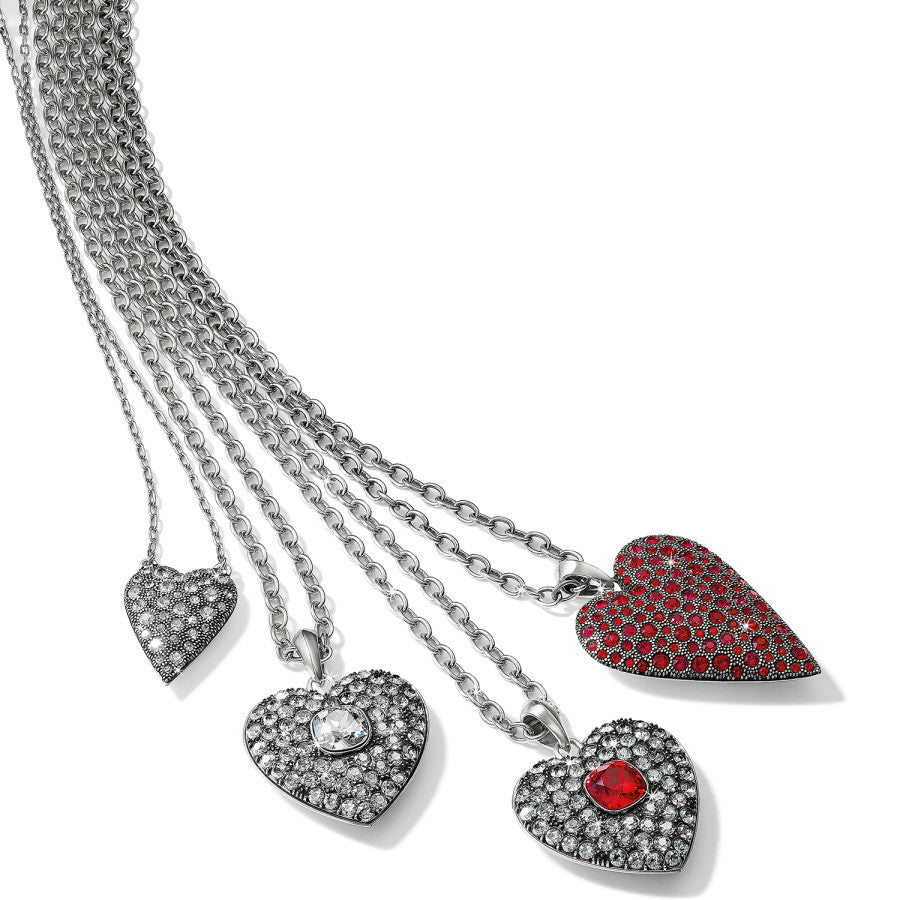 Adela Heart Pendant Convertible Necklace for Women - 18K Gold Plated Stainless Steel, Gift for Her, Valentine's Day, Anniversary, Birthday - Perfect for Date Night, Wedding, Party