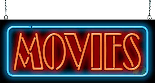 Custom LED Neon Sign for Movies - Personalized Home Theater Decor, Bar & Gaming Room Lighting - Perfect for Movie Nights & Entertainment Spaces