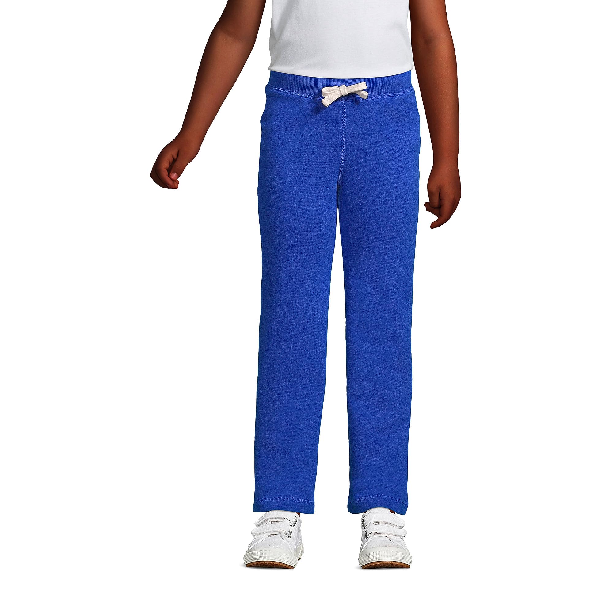 Lands' End Girls' School Uniform Sweatpants - Comfortable & Durable for Everyday Wear | Perfect for School, Play & Casual Outfits