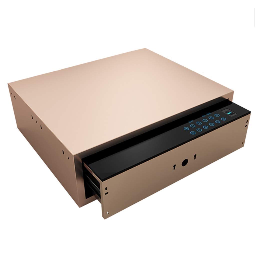 Smart Fingerprint Security Safe Box - Touch Screen Anti-Theft Home Safe with Digital Password for Wardrobe, Wall & Drawer (48x40x15cm) - Perfect for Jewelry, Cash & Valuables Protection