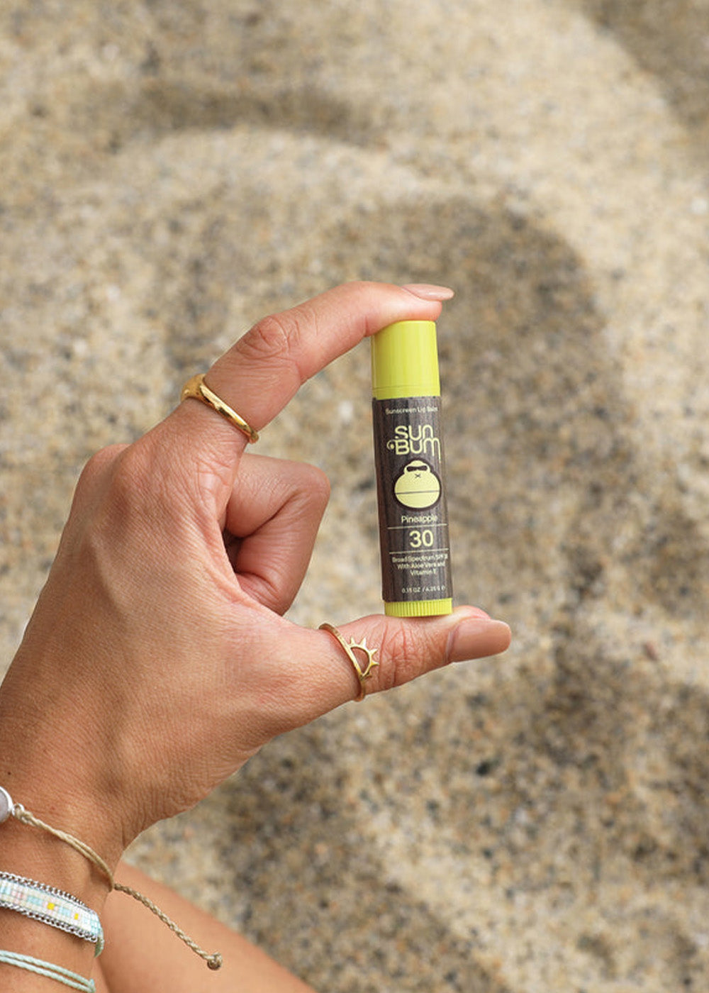 Sun Bum SPF 15 Pineapple Lip Balm - Moisturizing & Sun Protection for Lips - Perfect for Beach, Hiking & Outdoor Activities