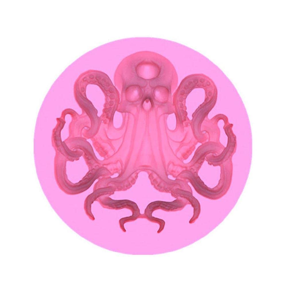 HeroNeo Octopus Silicone Baking Molds - Non-Toxic, Heat Resistant & Corrosion Proof for Muffins, Cupcakes, Chocolate & Desserts - Perfect for Birthday Parties, Halloween Treats & Kids Baking Activities