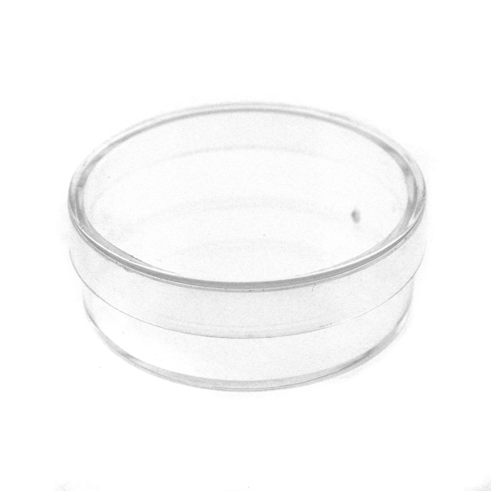 Paylak 42-Piece Clear Round Storage Box Divider Tray - Multi-Compartment Organizer for Jewelry, Beads, Crafts & Small Items - Perfect for Home, Office & Workshop Organization