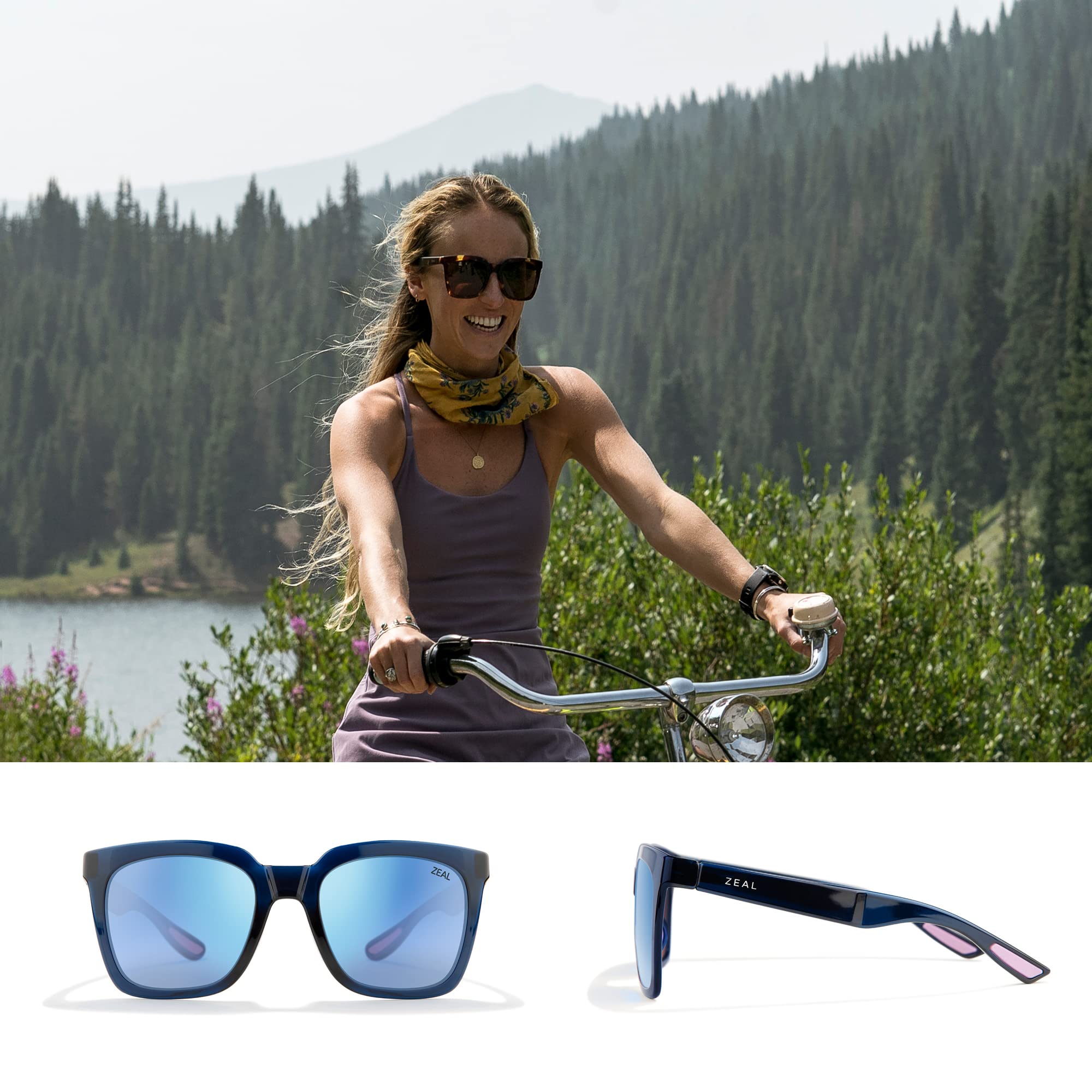 Zeal Optics Cleo Polarized Sunglasses for Men & Women – Eco-Friendly Plant-Based Lenses for Outdoor Sports & Beach Activities