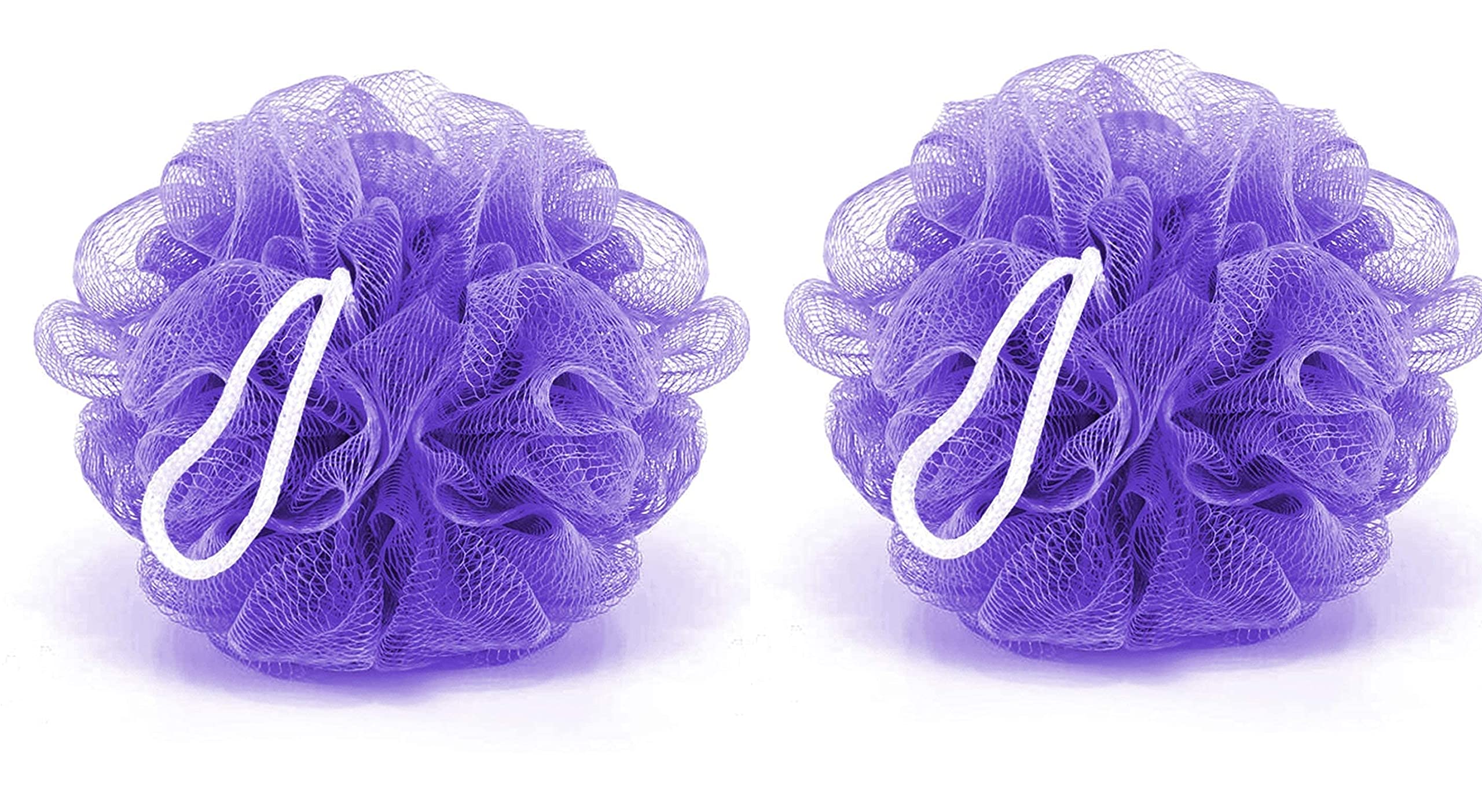 Premium Luxury Bath Loofah for Men & Women - Pack of 2 Multicolor Exfoliating Sponges | Soft Foaming Bath Scrub | Made in India | Perfect for Shower, Spa & Body Care Routine