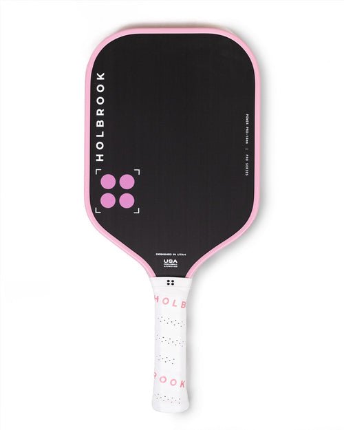 Holbrook Power Pro 14 Pink Pickleball Paddle - Premium Carbon Fiber Face with Cushion Grip - Ideal for Competitive Play & Outdoor Recreation