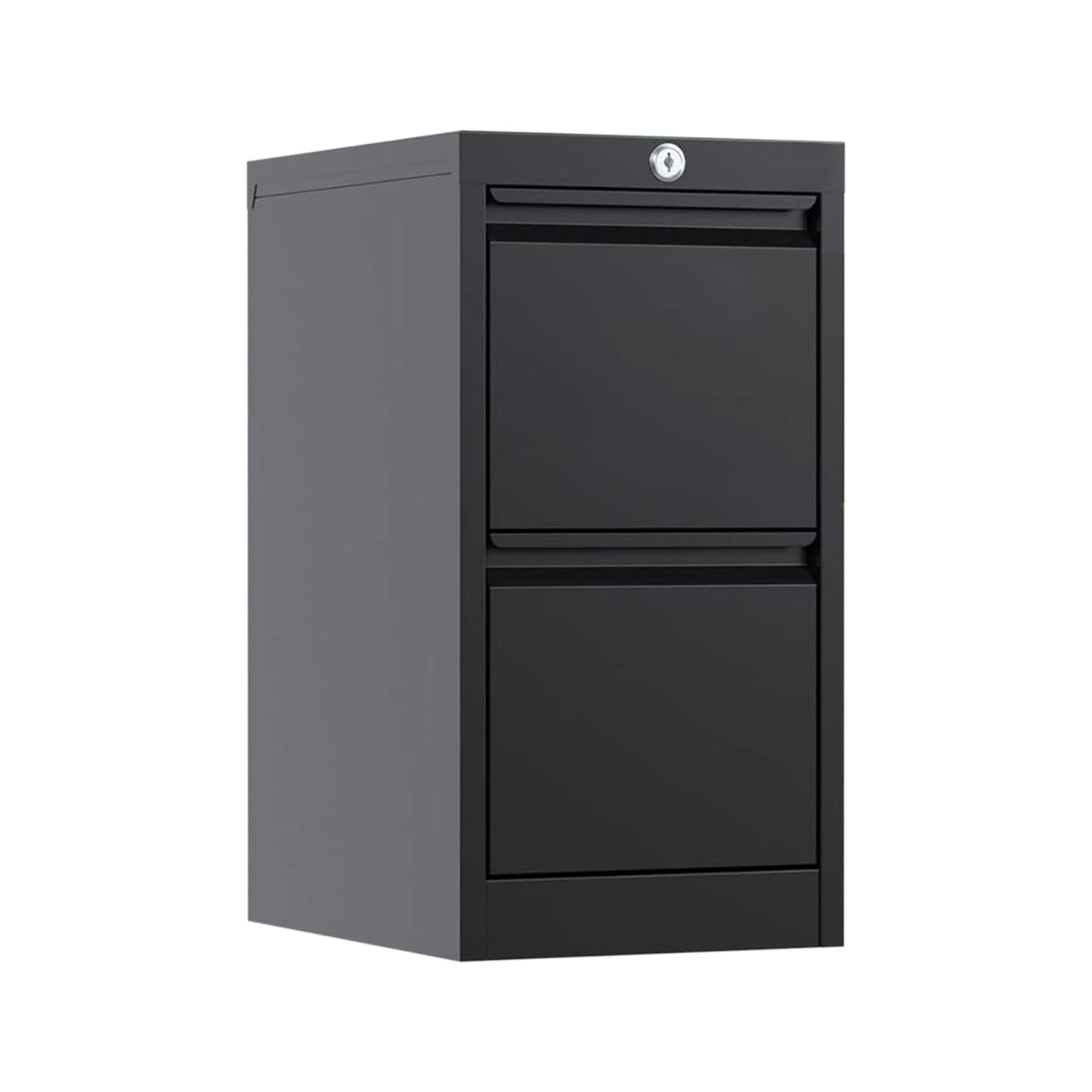 Aobabo 2 Drawer Black Steel File Cabinet - 15