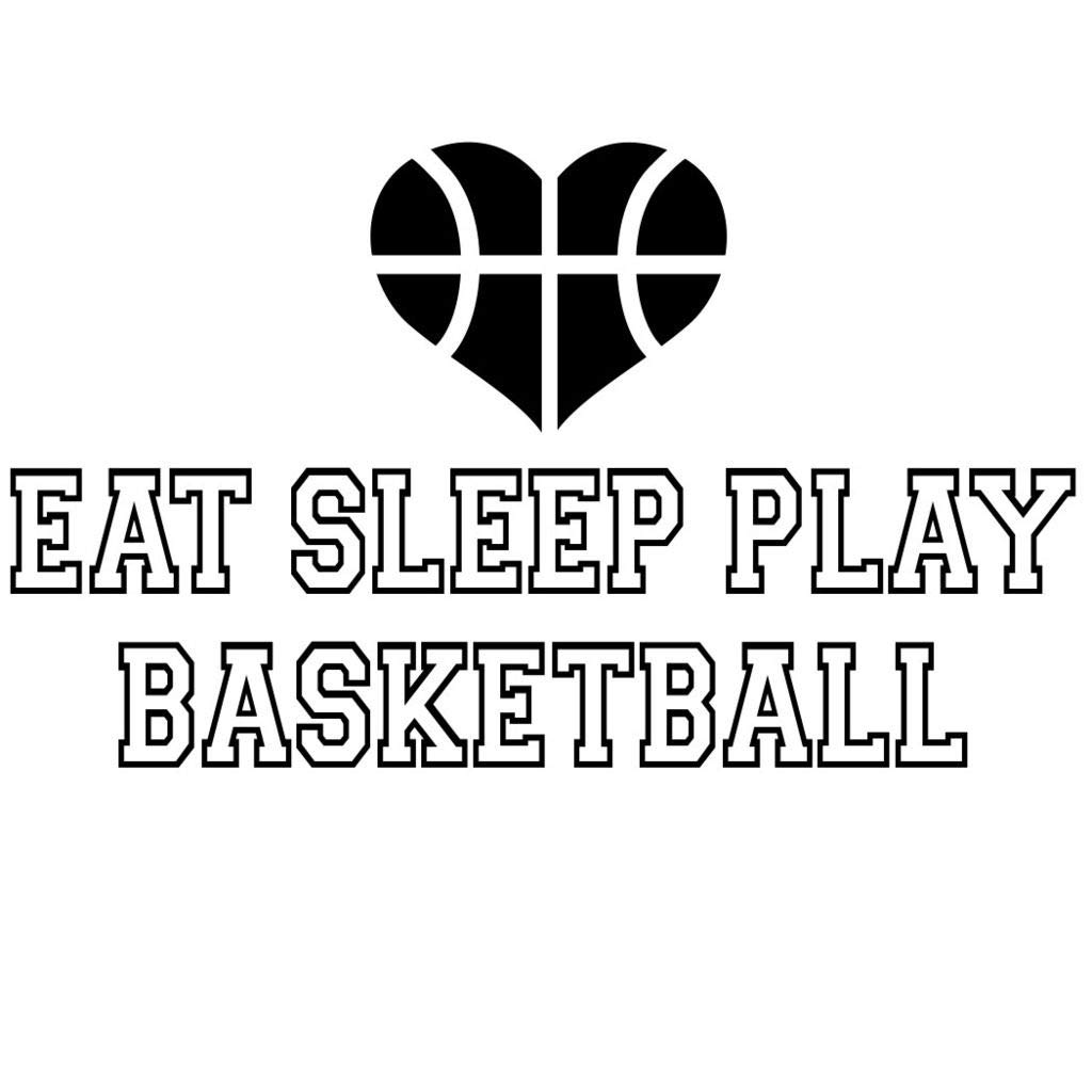 EAT Sleep Play Basketball Vinyl Decal Sticker - Waterproof & Durable for Laptops, Cars, Walls & Sports Gear
