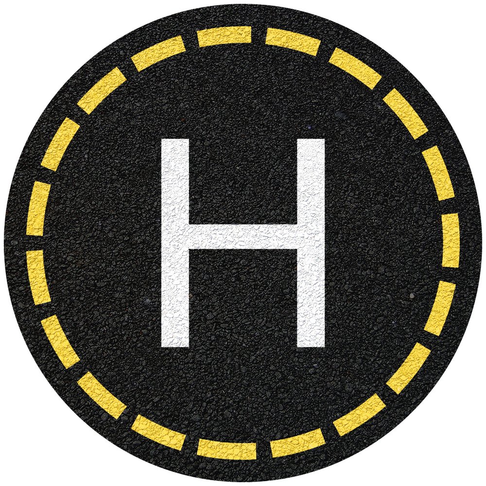 Helipad Mouse Pad - Large Non-Slip Gaming Mouse Mat with Smooth Surface for PC, Laptop, Office & Home Use - Perfect for Work, Gaming & Graphic Design