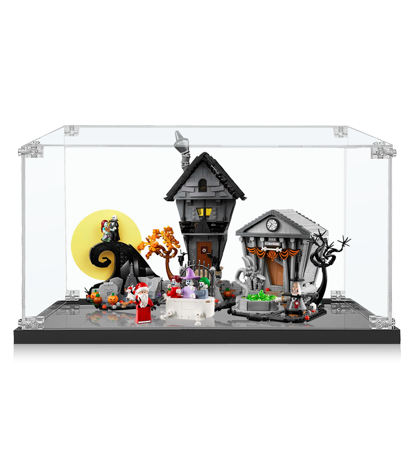 LEGO® Ideas Disney Tim Burton's The Nightmare Before Christmas 21351 Display Case - Premium Acrylic Protector for Collectible LEGO Sets - Perfect for Home Decor, Office Display & Gift Giving