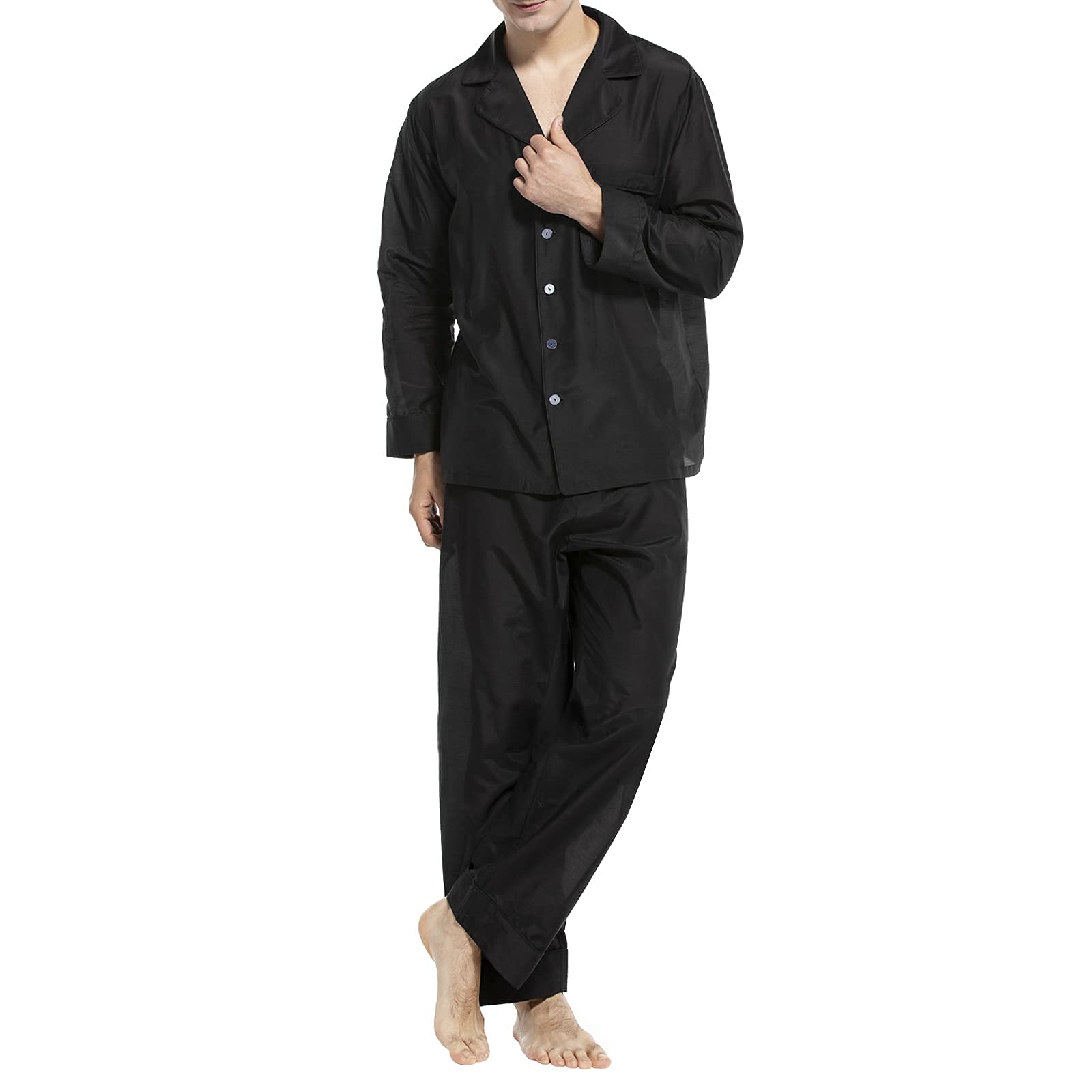 COLD POSH Men's Long Sleeve Pajama Set - 2PC Soft & Comfortable Sleepwear for Winter Nights, Lounging at Home, and Cozy Relaxation