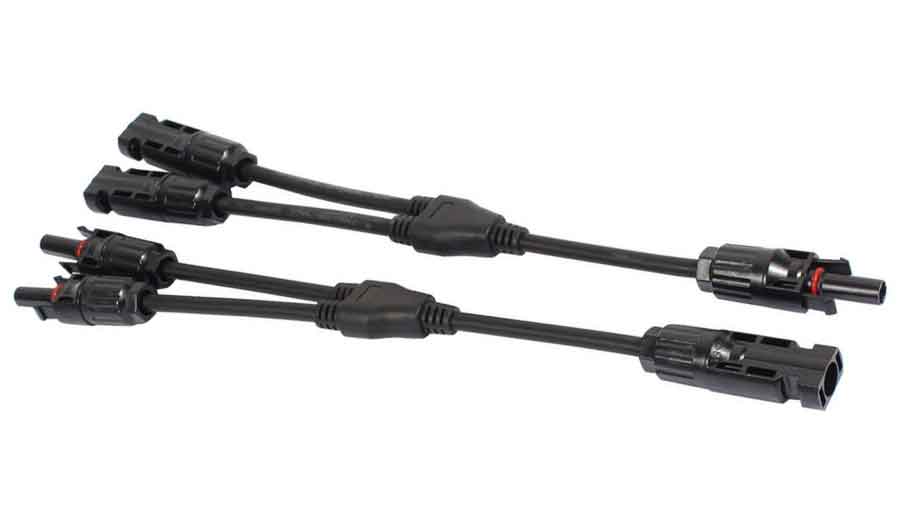 Solarland Solar Branch Connector Set 2 to 1 - SLCBL 46 - Waterproof Y Branch Connector for Solar Panels - Perfect for RV, Boat & Off-Grid Solar Systems