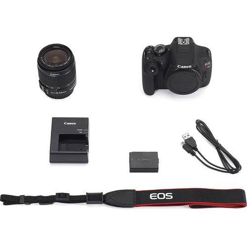 Canon EOS Rebel T5/2000D/4000D DSLR Camera with 18-55mm Lens Kit - 32GB Memory Card, Flash, Battery & Accessories Bundle - Perfect for Photography Beginners, Travel & Family Events