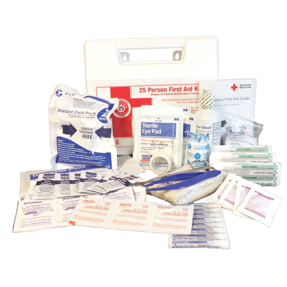 25-Piece First Aid Kit for Emergencies - Essential Medical Supplies for Home, Office, Car & Outdoor Adventures