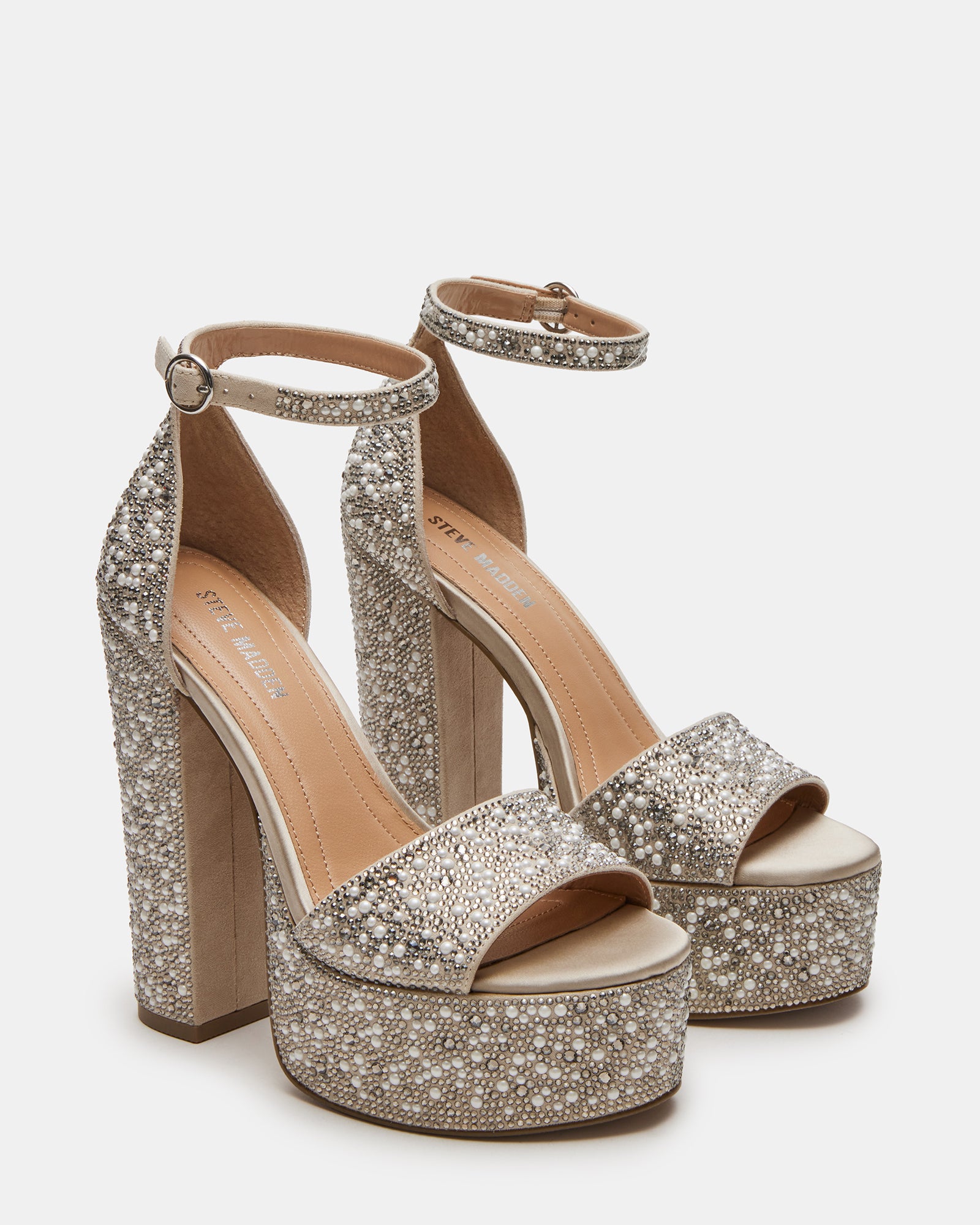 Glam Ivory Bridal Heels - Elegant Wedding Shoes for Bride, Bridesmaids & Prom - Perfect for Weddings, Parties & Special Occasions