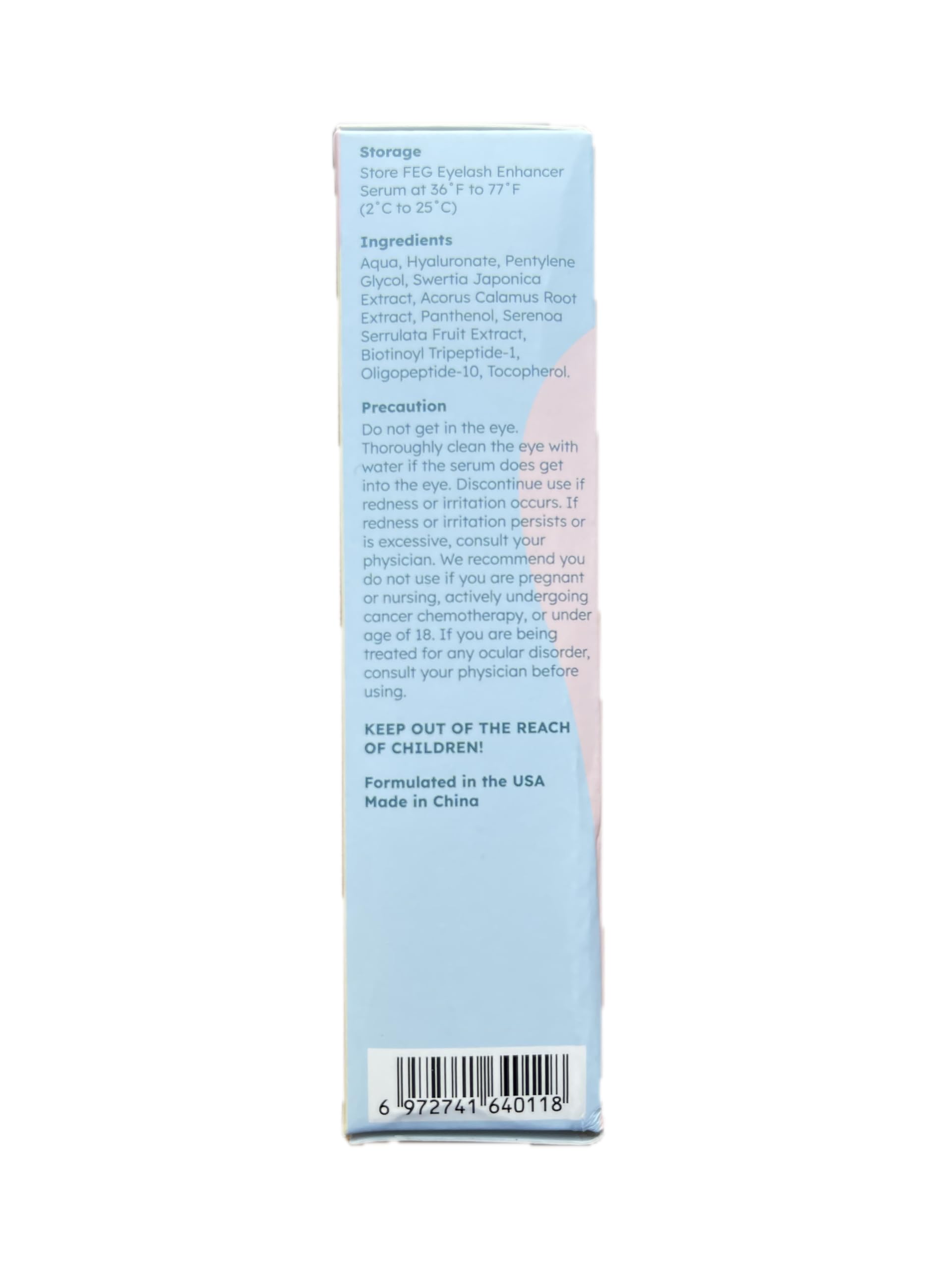 FEG Eyelash Growth Serum with Natural Ingredients - 2 Pack of 3ml Tubes | Fast Acting Lash Enhancer for Thicker, Longer & Fuller Eyelashes | Stimulates Natural Growth | Perfect for Daily Use & Special Occasions