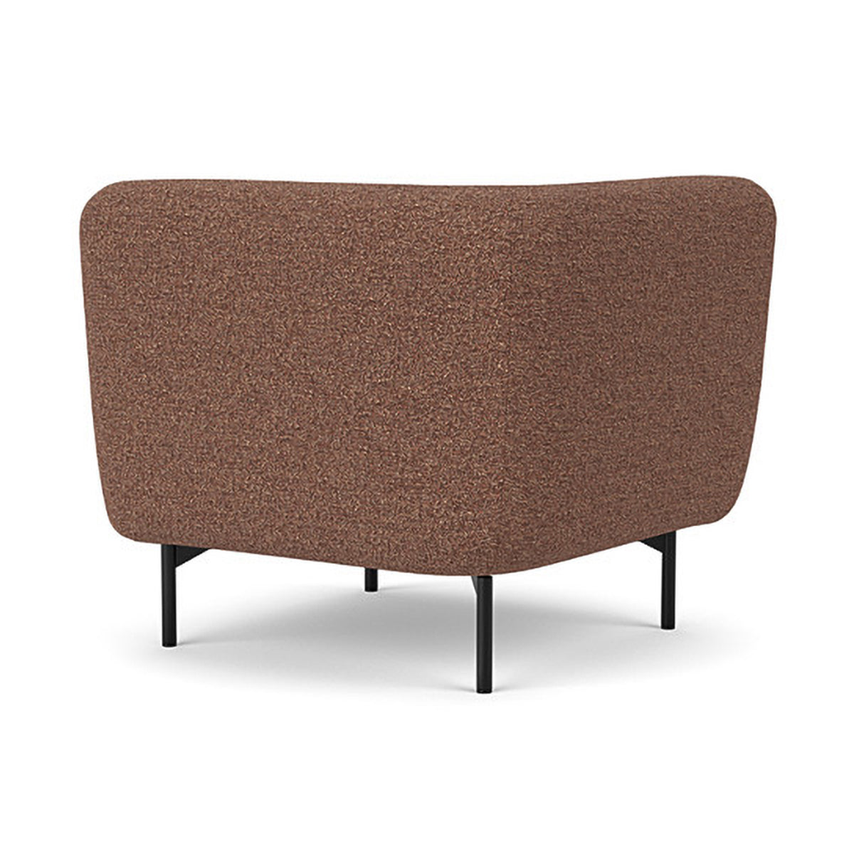 Alfred Boucle Right 1 Seater Modular Sofa - Modern Accent Chair for Living Room, Bedroom & Office - Compact Single Seater Couch with Removable Cushions