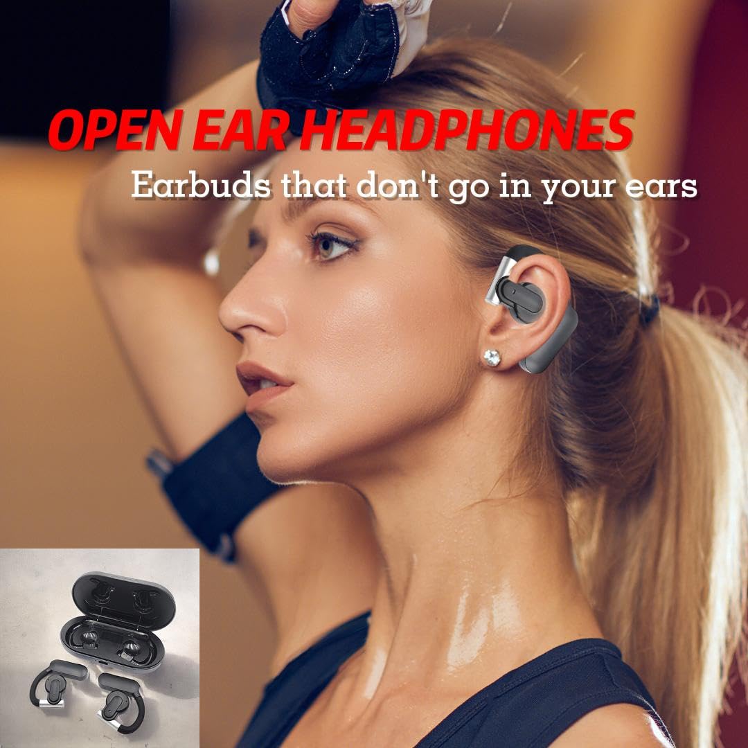 Wireless Bluetooth 5.3 Earbuds with Active Noise Cancelling, Lightweight Comfortable in-Ear Headphones with Built-in Mic - Perfect for Cycling, Driving & Workout