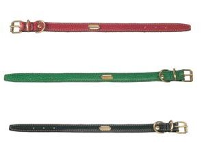 Premium Soft Flat Padded Calfskin Dog Collar - Comfortable & Durable Leather Pet Collar for Small to Medium Dogs - Perfect for Daily Walks, Training & Outdoor Adventures