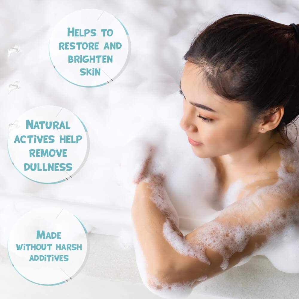 Econature Oatmeal Body Wash 200ML - Hydrating & Soothing for Dry & Sensitive Skin - Gentle Cleanser for Daily Shower & Bath - Perfect for Men & Women