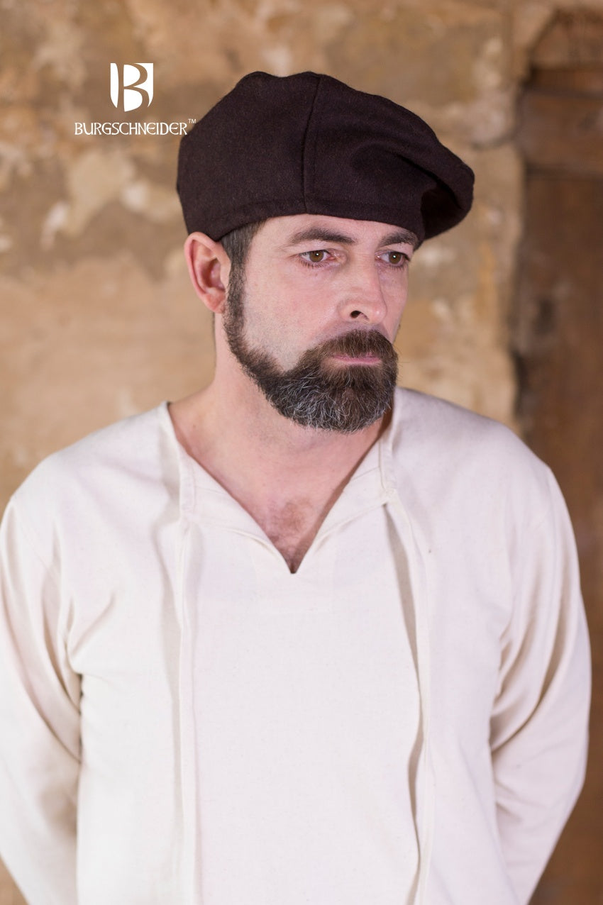 Wool Beret Harald Brown - Classic Winter Hat for Women & Men - Warm & Stylish for Outdoor Activities, Travel & Fashion