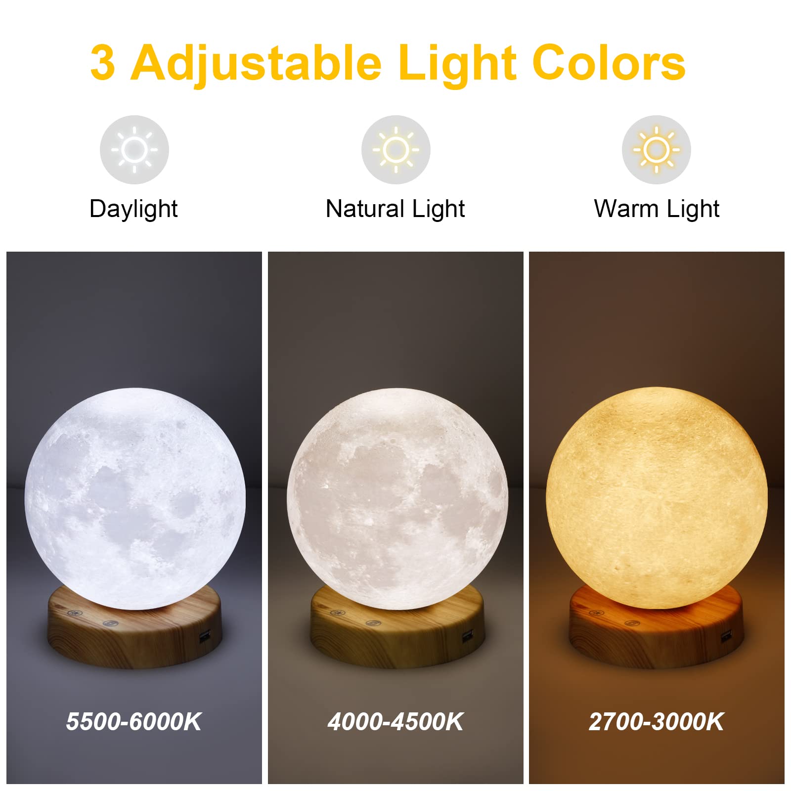 Tanlys 10,000 Lux Light Therapy Lamp - UV-Free Sunlight Lamp with Remote Control, Adjustable Brightness & Timer - SAD Lamp for Seasonal Depression, Office, Home & Decoration - Perfect for Winter Blues, Work from Home & Mood Enhancement