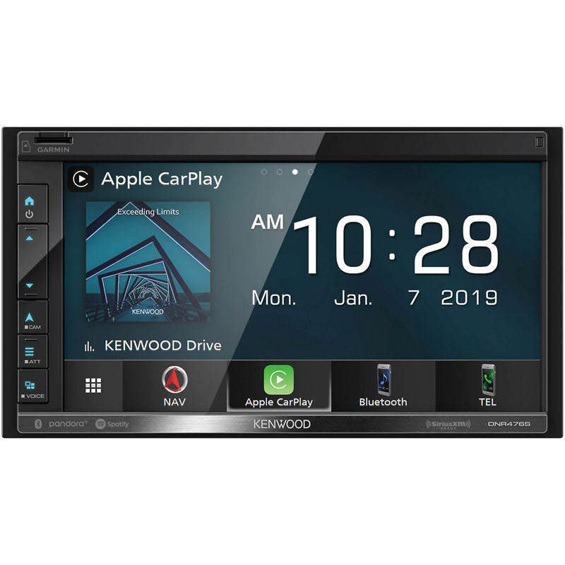 Kenwood DNR476S Digital Media Receiver - Bluetooth, Apple CarPlay & Android Auto - In-Car Entertainment System for Seamless Music & Navigation