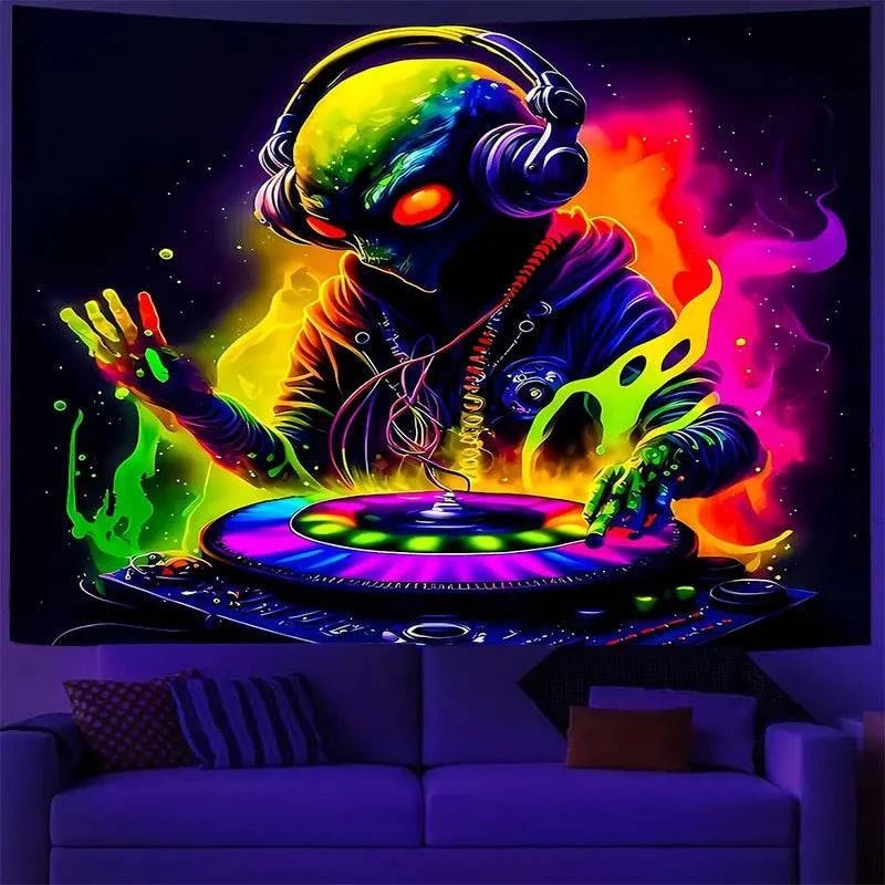 Alien DJ Headphones - Wireless Bluetooth Over-Ear Headphones for DJing & Music Lovers | Perfect for Studio Mixing, Gaming & Nightclubs
