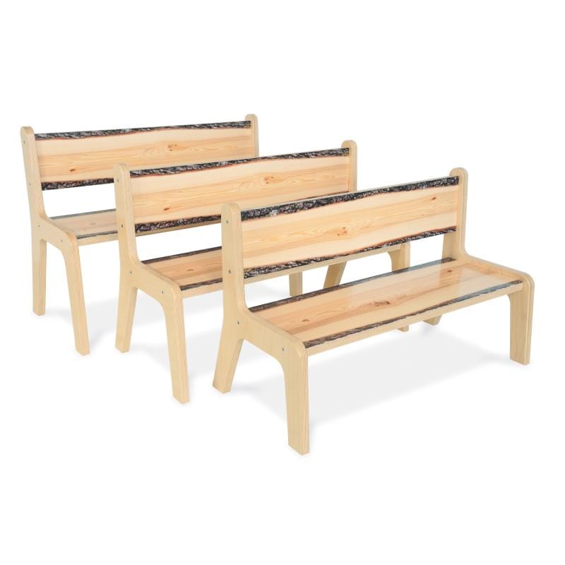 Handcrafted Live Edge Wood Bench - 14 Inch Height, Natural Finish - Perfect for Rustic Home Decor, Entryway Seating & Outdoor Garden Furniture